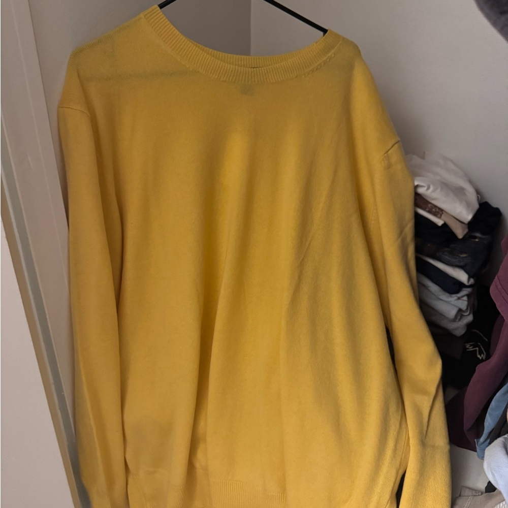 Men's Vintage Oversized Yellow Sweater
